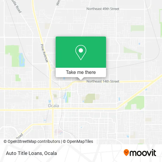 Auto Title Loans map