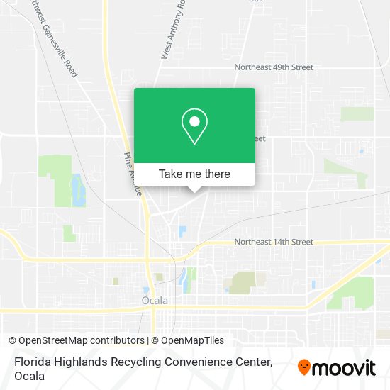 Florida Highlands Recycling Convenience Center map