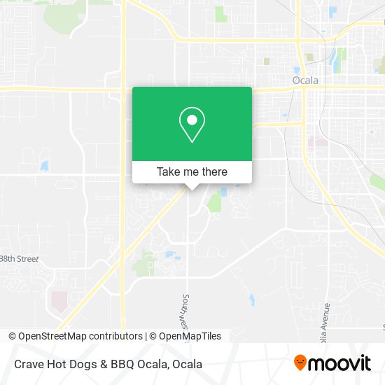 Crave Hot Dogs & BBQ Ocala map