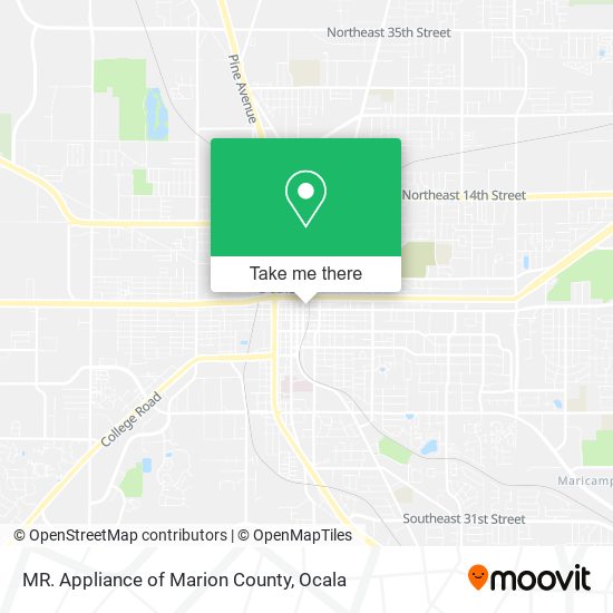 MR. Appliance of Marion County map