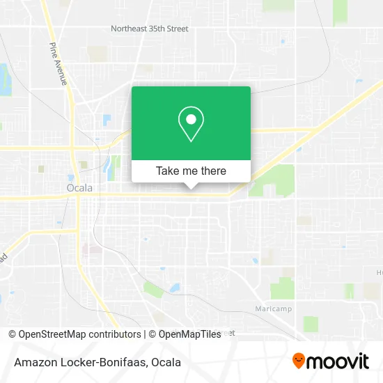 Amazon Locker-Bonifaas map