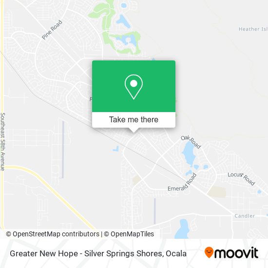 Greater New Hope - Silver Springs Shores map