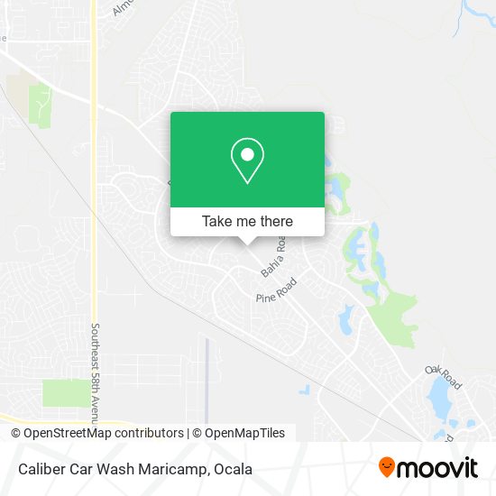 Caliber Car Wash Maricamp map