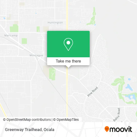 Greenway Trailhead map