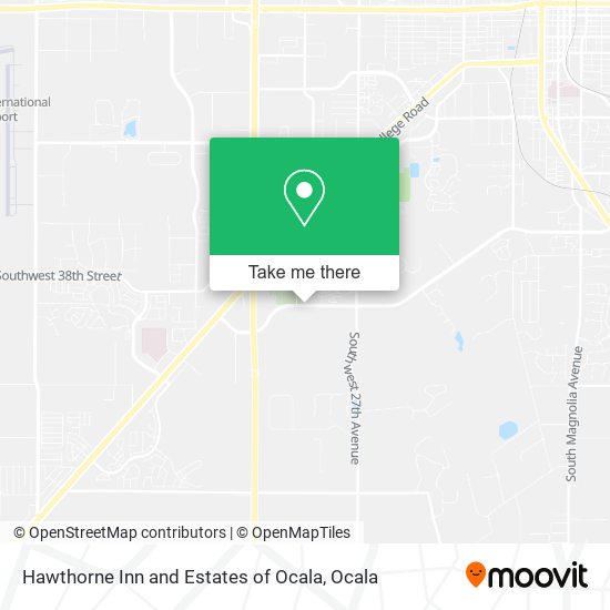 Hawthorne Inn and Estates of Ocala map