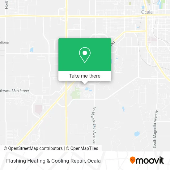Flashing Heating & Cooling Repair map