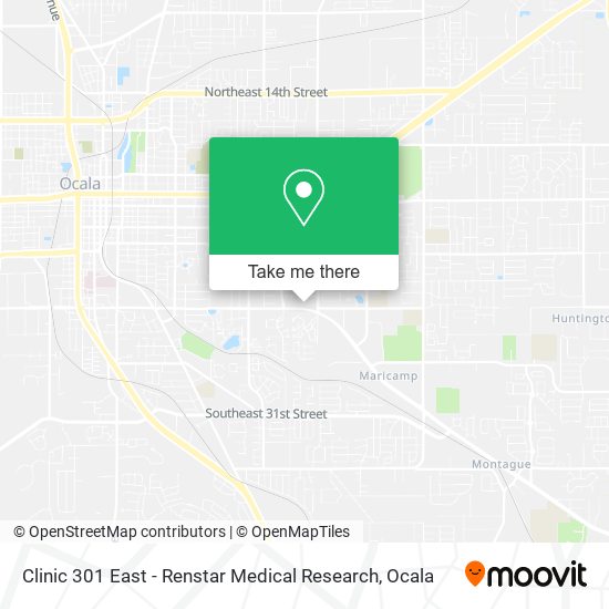 Clinic 301 East - Renstar Medical Research map