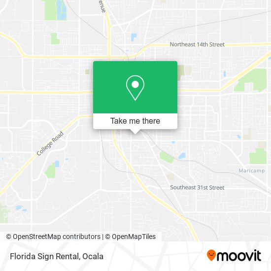 Mapa de Florida Sign Rental