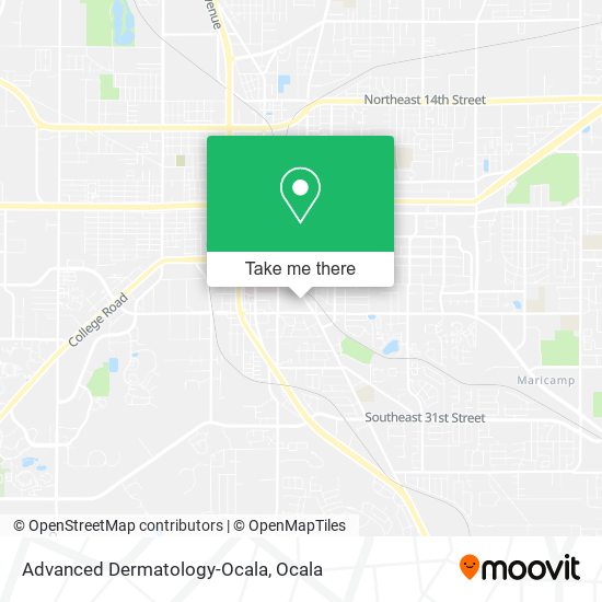 Mapa de Advanced Dermatology-Ocala