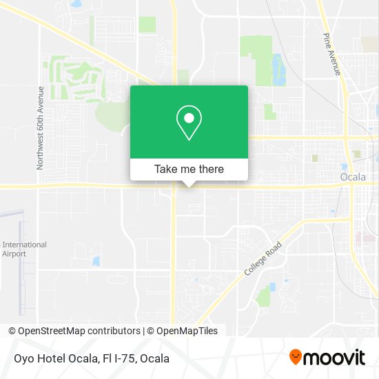 Oyo Hotel Ocala, Fl I-75 map