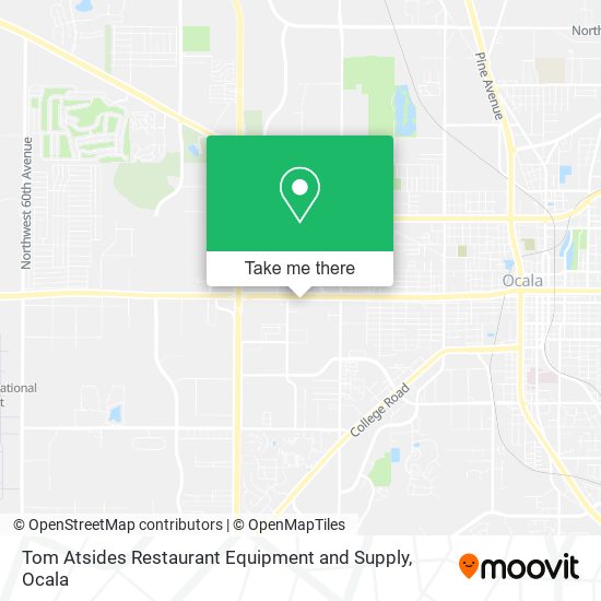 Mapa de Tom Atsides Restaurant Equipment and Supply