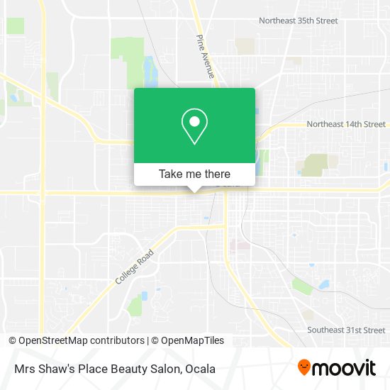 Mapa de Mrs Shaw's Place Beauty Salon