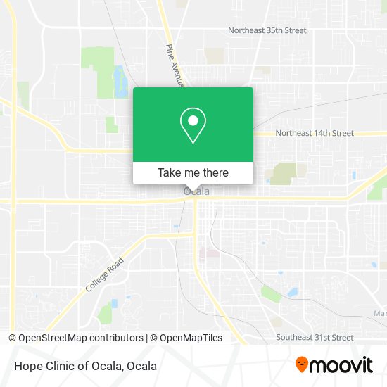 Hope Clinic of Ocala map