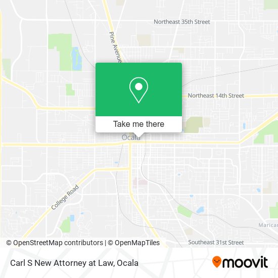Carl S New Attorney at Law map