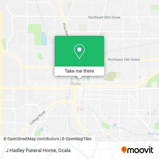J Hadley Funeral Home map