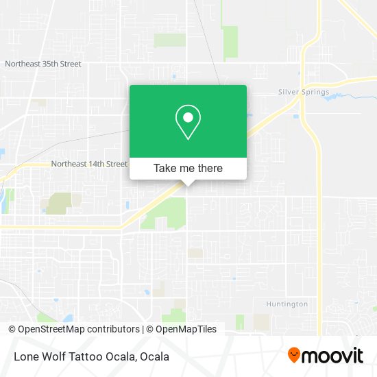 Mapa de Lone Wolf Tattoo Ocala
