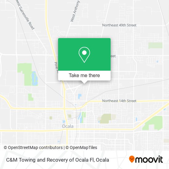 Mapa de C&M Towing and Recovery of Ocala Fl