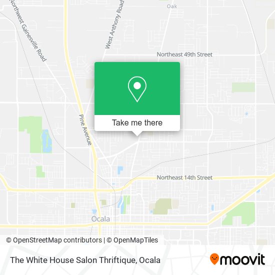 The White House Salon Thriftique map