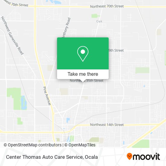 Center Thomas Auto Care Service map