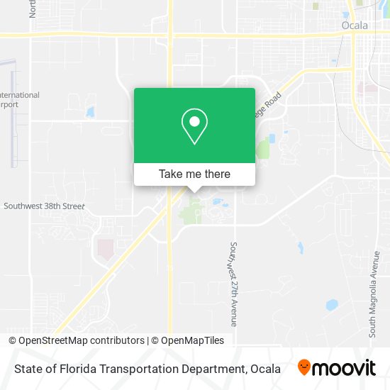 State of Florida Transportation Department map