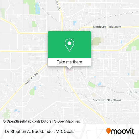 Dr Stephen A. Bookbinder, MD map