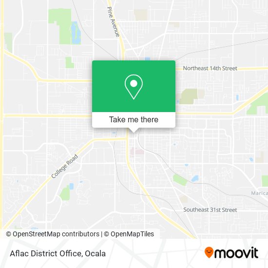 Aflac District Office map