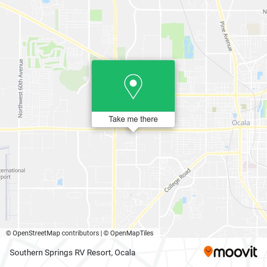 Mapa de Southern Springs RV Resort