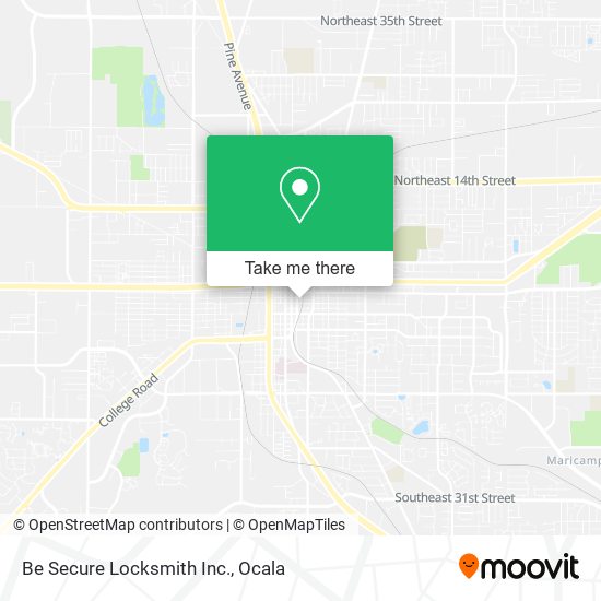 Mapa de Be Secure Locksmith Inc.