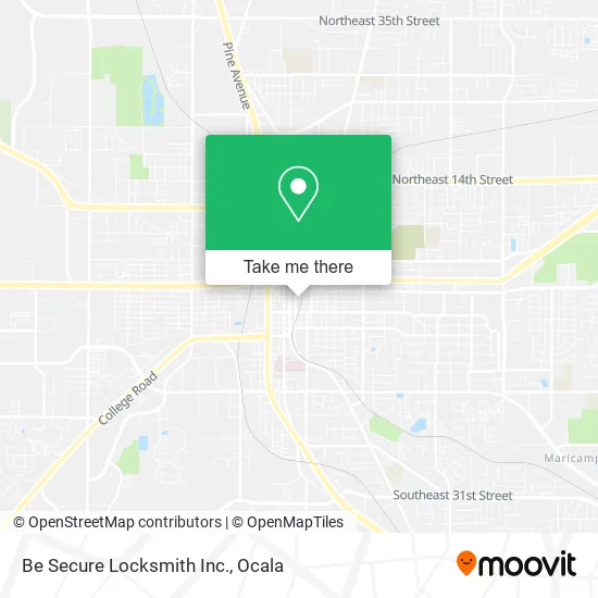 Be Secure Locksmith Inc. map