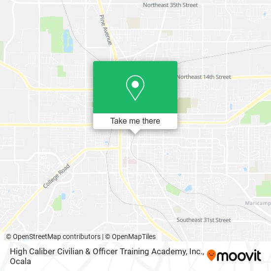 High Caliber Civilian & Officer Training Academy, Inc. map