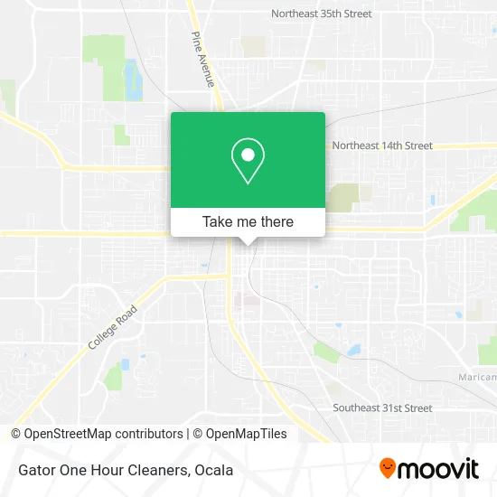 Gator One Hour Cleaners map