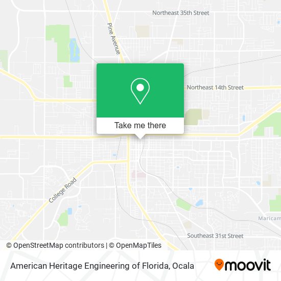 American Heritage Engineering of Florida map