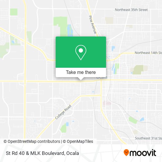 St Rd 40 & MLK Boulevard map