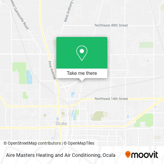 Aire Masters Heating and Air Conditioning map
