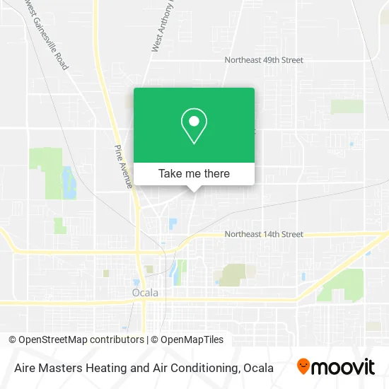 Mapa de Aire Masters Heating and Air Conditioning