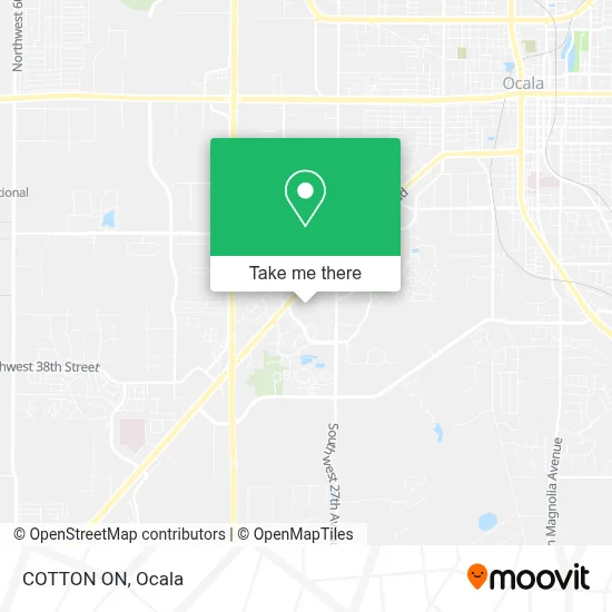 COTTON ON map