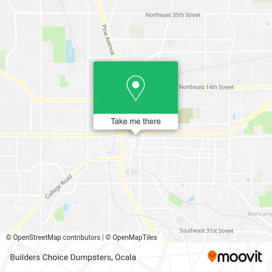 Mapa de Builders Choice Dumpsters
