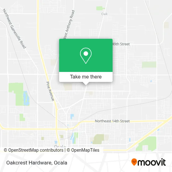 Oakcrest Hardware map