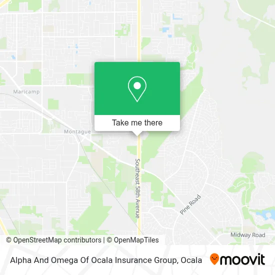 Alpha And Omega Of Ocala Insurance Group map