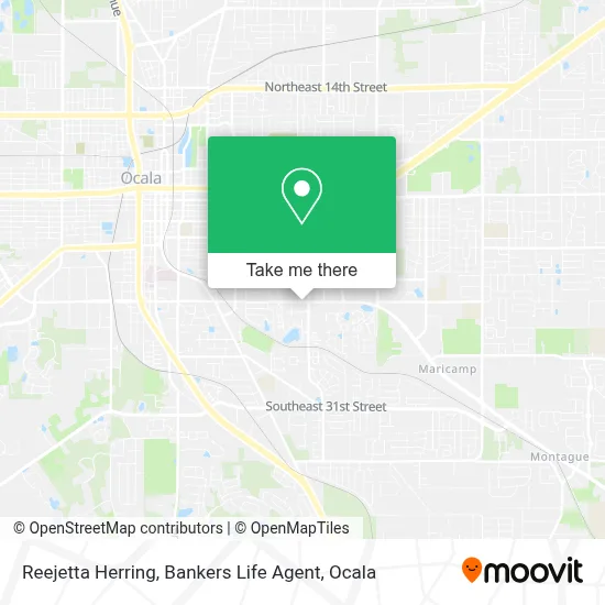 Reejetta Herring, Bankers Life Agent map
