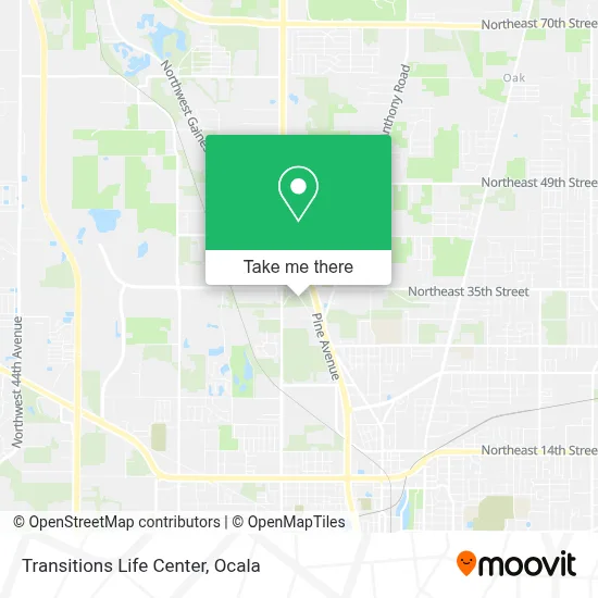 Transitions Life Center map