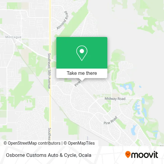 Osborne Customs Auto & Cycle map