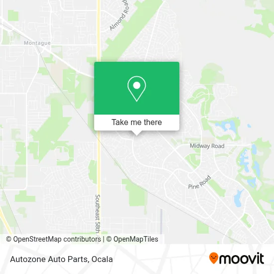 Autozone Auto Parts map