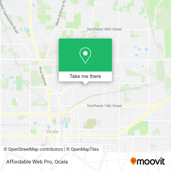 Affordable Web Pro map