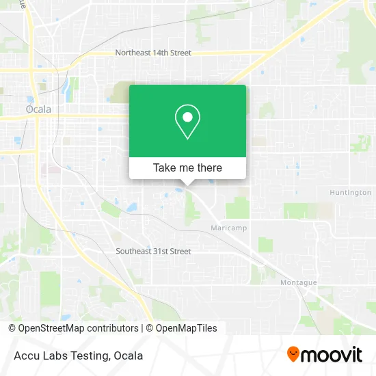 Accu Labs Testing map