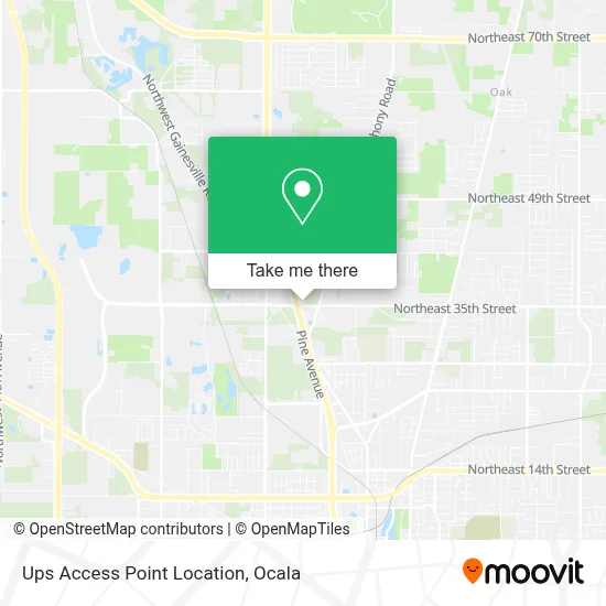 Mapa de Ups Access Point Location