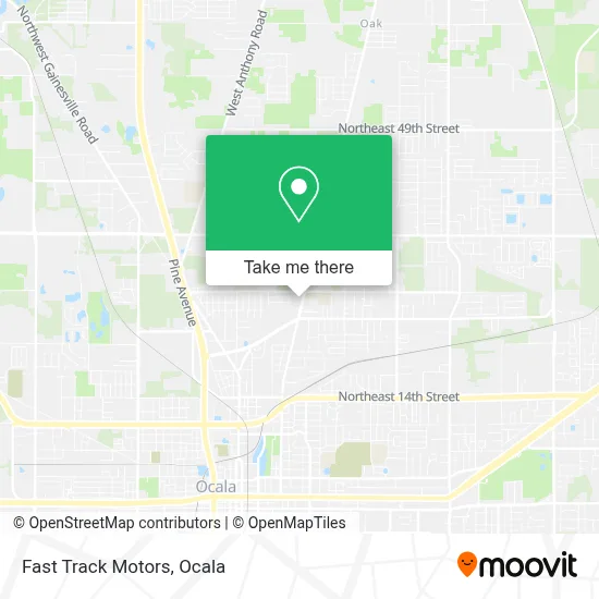 Fast Track Motors map