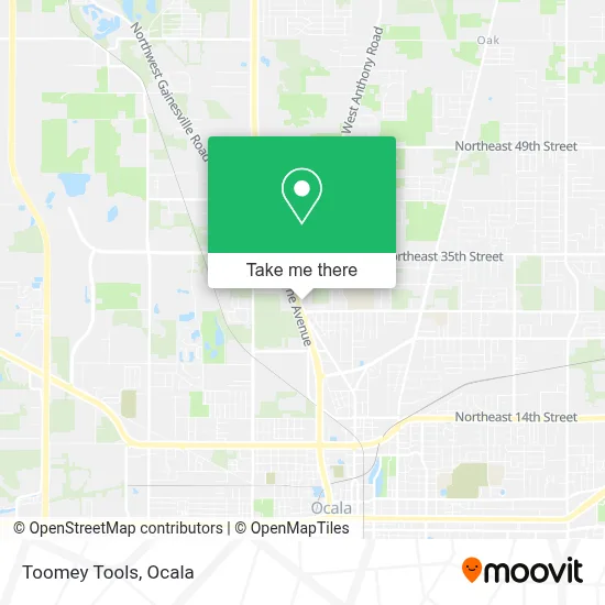 Toomey Tools map
