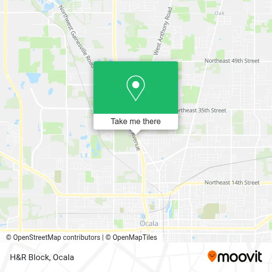 H&R Block map