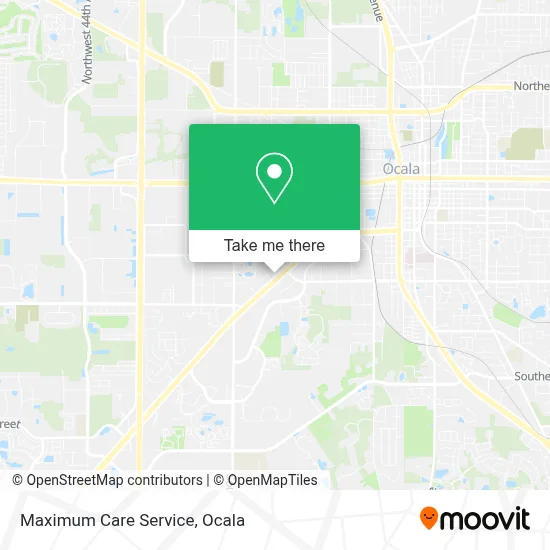 Maximum Care Service map